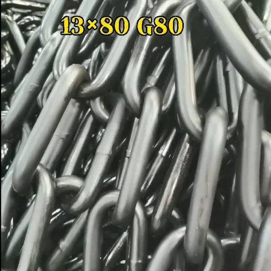 DIN818-2 Standard G30/G43/G80 Q235 20mn2 25mnv Lifting Chain (D5mm-D68mm) 30 Years Chain Factory
